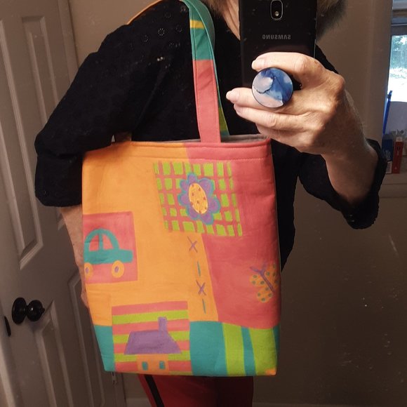 One of a Kind Large Book/Laptop Bag - Picture 4 of 7